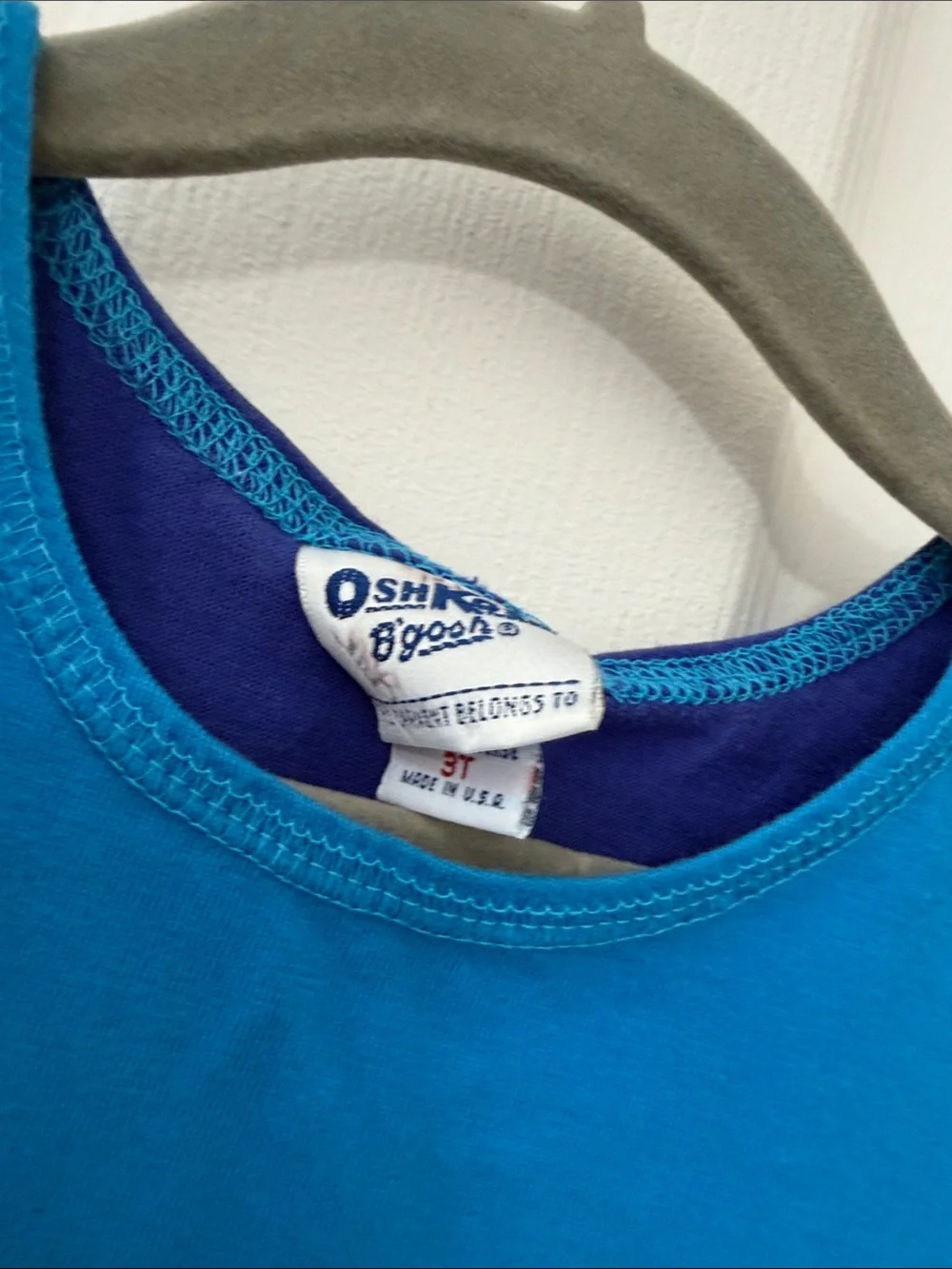 Vintage OshKosh B'gosh Blue & Green 'Island Safari' Sleeveless Tank